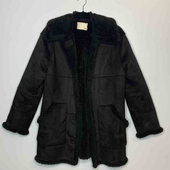 Wilfred - Black Sherpa Coat - Picture 1 of 4